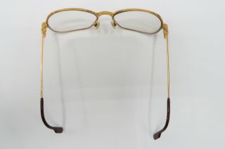 Vintage Cartier Panthere 1989 GOLD Rx Eyeglasses Frames 54[]15 Louis santos A518 4