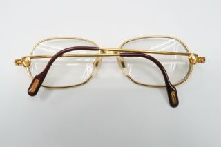 Vintage Cartier Panthere 1989 GOLD Rx Eyeglasses Frames 54[]15 Louis santos A518 9