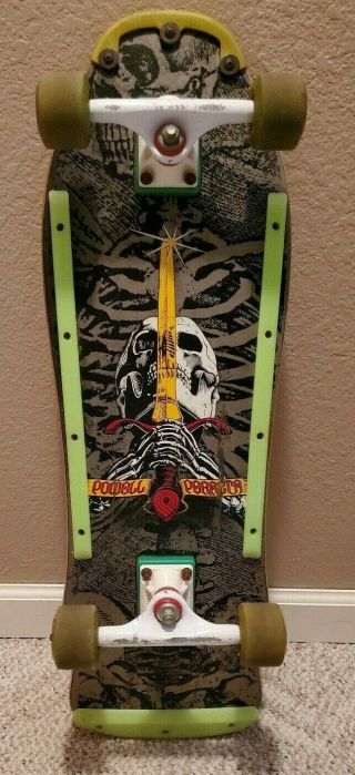 1980 Vintage Powell Peralta Ray Bones Rodriguez Sword And Skull Skateboard