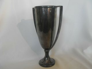 ANTIQUE SILVER PLATE POLO TROPHY - U.  S.  ARMY - FORT SHERIDAN - 1930 - WILCOX 3