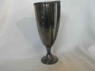 ANTIQUE SILVER PLATE POLO TROPHY - U.  S.  ARMY - FORT SHERIDAN - 1930 - WILCOX 5