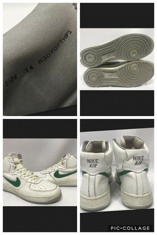 Vtg Og 1983 Nike Air Force 1 Player Samples Size 14 Korea Rare Af1 82