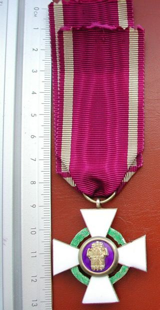 Fascist Enamelled Cross Knight Order Ordine Dell 