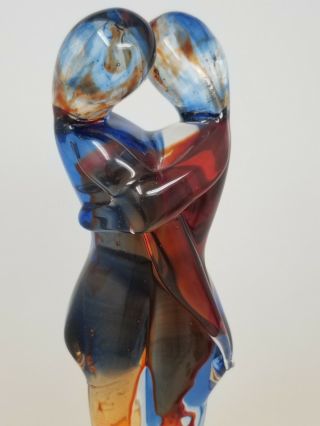 Vintage Oggetti Murano Glass Sculpture The Embrace By Mario Badioli