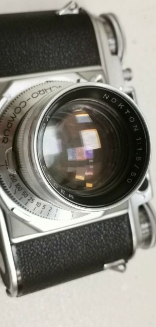 Vintage Voigtlander Prominent Camera With nokton 1.  5/50 Lens 2