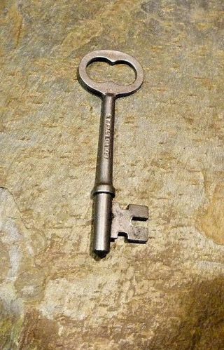 Rusell & Erwin Antique Mortise Lock Skeleton Key 62 R&E Door Key Number 62 2