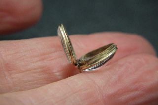 Best Antique Georgian Gold & Rock Crystal Miniature Heart Locket/Charm/Pendant 4