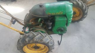 TWO Vintage Two Wheeled Bolen Garden Tractors 11
