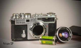 Vintage Nikon Sp Camera F1.  4 Nikkor Lens