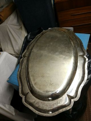 RARE Massive SANBORNS Mexico SOLID Sterling silver Platter,  2926 grams = 91 troy 8