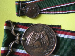 1920 TransJordan Jordan Long Faithful Service King Abdullah 2 Medal Order Badge 2