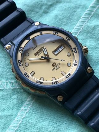 Rare Vintage All Seiko 5h23 - 6379 Quartz Diver Watch From December 1987