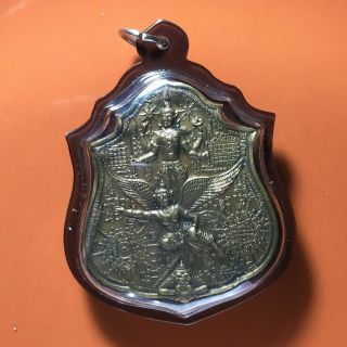 Phra Narai Song Krut Lp Phat Thai Buddha Amulet Coin Pendant Garuda Rare Magic