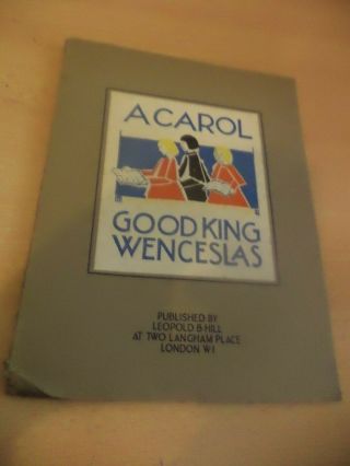 A Carol Good King Wenceslas Old Vintage Art Deco Print Book Jessie M King