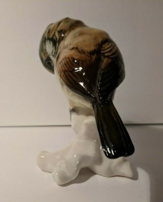 Vintage Germany Karl Ens Ceramic Bird Figurine Titmouse 2