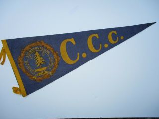 Civilian Conservation Corps Pennant Flag Ccc Company 1811 Bastrop State Park Tx