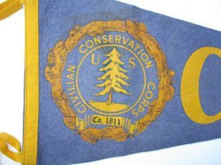 Civilian Conservation Corps Pennant Flag CCC Company 1811 Bastrop State Park TX 4