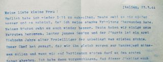 Translated Feldpost letter - German Military Police - Italy 1944 3