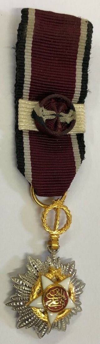 1921 Jordan Order of Independence Medal Badge Wissam Istiqlal Hussein Bin Ali 12
