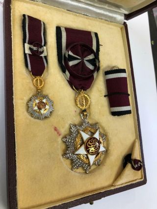 1921 Jordan Order of Independence Medal Badge Wissam Istiqlal Hussein Bin Ali 9