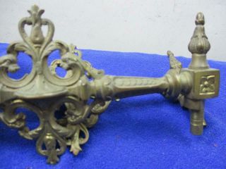 Great Pr.  Victorian Ornate Swing Arm Solid Brass Candle Holders Wall Mount A16 5