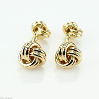 Tiffany & Co.  Double Love Knot Cufflinks 14k Yellow Gold