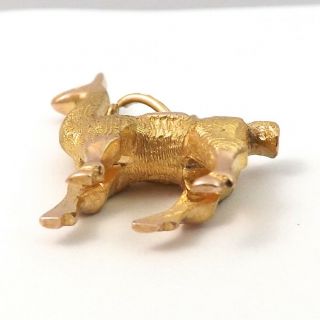 18K Gold 3D Solid Heavy Llama Long Neck Animal Charm Pendant 8.  7gr 3