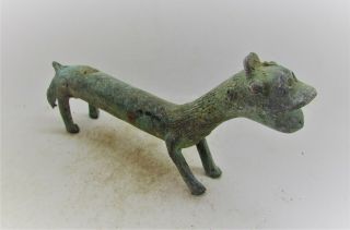 Finest Circa 1200 - 1000bce Ancient Luristan Bronze Beast Statuette