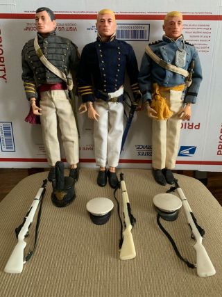 Vintage Gi Joe Cadet Set Of All 3 West Point Air Force Annapolis 1964