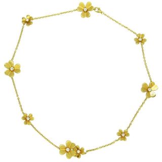 Van Cleef & Arpels Frivole Nine Motif Diamond 18k Gold Necklace