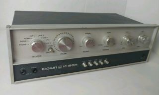 Crown IC - 150A Audiophile Preamp Stereo Preamplifier Vintage Amp 5