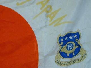 ANTIQUE JAPANESE - AMERICAN WWll ERA SILK FLAG BEPPU KYUSHU JAPAN 4