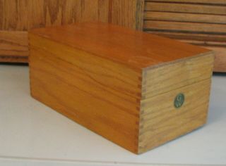 Globe Wernicke 7310 - C Peerless Wooden File Box Card Index Dovetail Corners