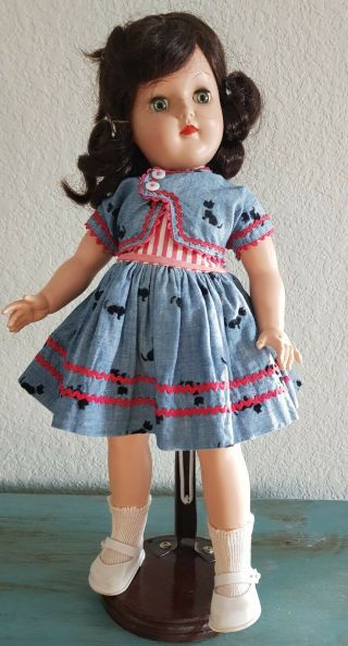 P - 91 Ideal Toni Doll Rare Tagged Scottie Dress