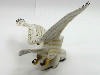 1988 Franklin Porcelain Reportorial Birds of Prey Falcon Figurine 5