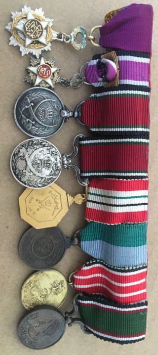 Jordan Group Bar of8 Miniature Medal Badge Order WW II Military Joint Operations 2