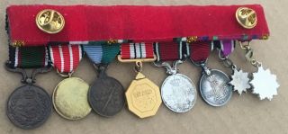 Jordan Group Bar of8 Miniature Medal Badge Order WW II Military Joint Operations 5