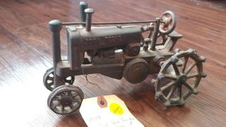 Antique John Deere Op Tractor Toy Cast Iron