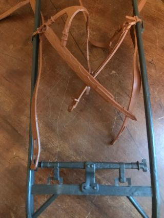 Vtg 1960 ' s Marx Johnny West Covered Wagon Horse Hitch & Harness - Please Read 3