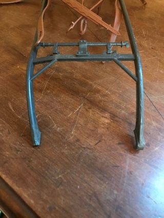 Vtg 1960 ' s Marx Johnny West Covered Wagon Horse Hitch & Harness - Please Read 4