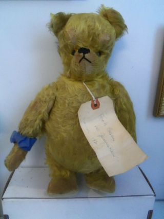 Vintage Straw Stuffed Winnie The Pooh Bear The First Generation 1930 