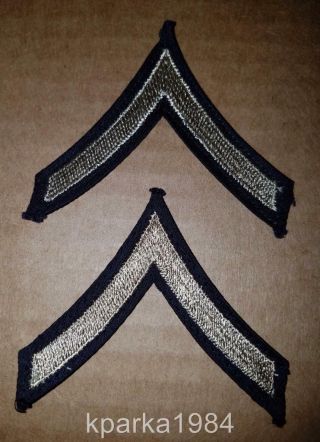 Pair - Ww2 Era Us Army Private First Class Chevrons