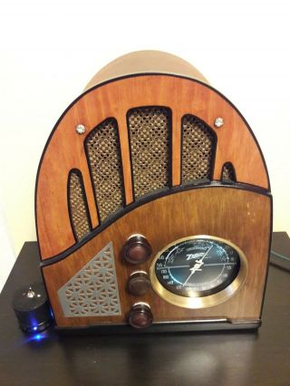 Antique,  Vintage,  Deco,  Collectible - Old Tube Radio Zenith 6d117 Restored