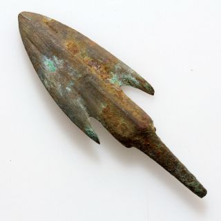 Circa 500 - 300 Bc Sharp Ancient Greek Bronze Arrowhead - Intact