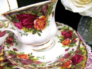 ROYAL ALBERT tea cup and saucer TRIO teacup old country roses PATTERN 3