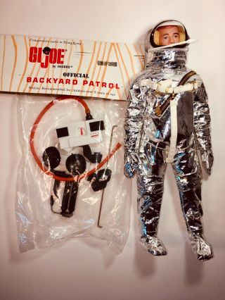 Vintage Gi Joe Action Pilot Astronaut Space Suit Red Hair Figure Backyard Patrol