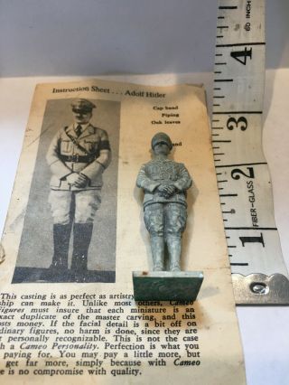 Vintage Lead Toy Figure Adolf Hitler Cameo Personalities