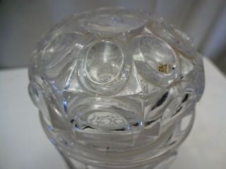 Vintage Glass Jar Sugar Pot Jam Preserved Bottle With Lid Press Old Collectible 3
