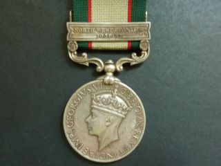 British George Vi General Service Medal With North West Frontier 1936 - 37 Bar