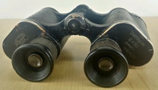 Ww2 Era German Carl Zeiss Jena Dienstglas 6x30 H/6400 Binoculars
